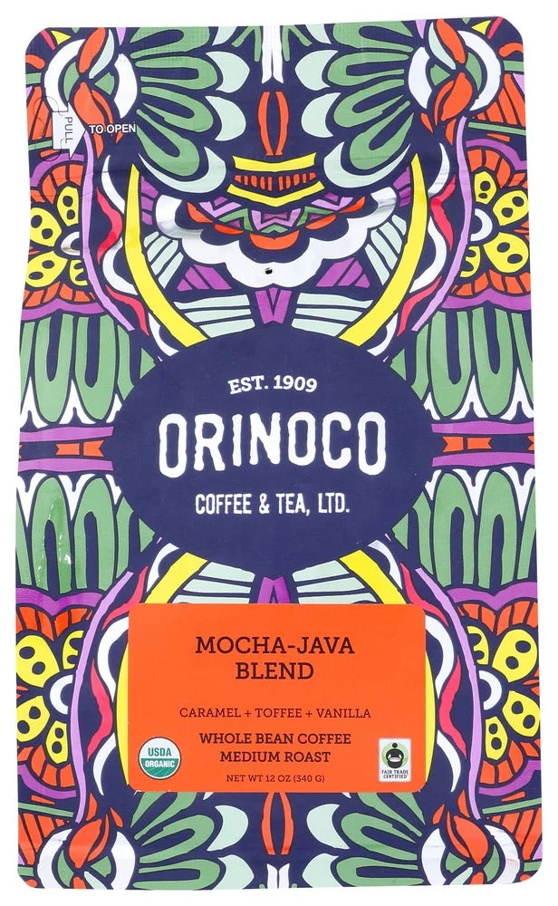 Coffee, Whole Bean, Medium Roast Mocha Java,6 - 12 OUNCE