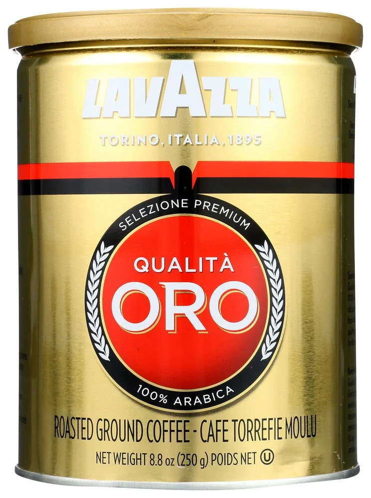 Coffee, Ground, Italian Roast Qualita Oro, 100% Arabica,6 - 8.8 OUNCE