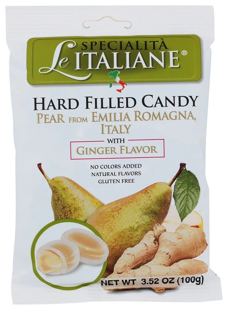 Hard Candies, Ginger & Pear Filled,12 - 3.52 OUNCE