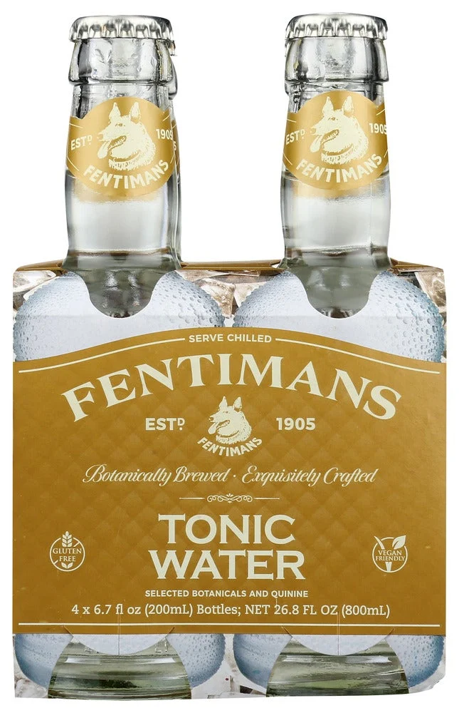 Soft Drink, Tonic Water, Single-Serve, Glass, 9.3 Fluid Ounce,6 - 4 COUNT