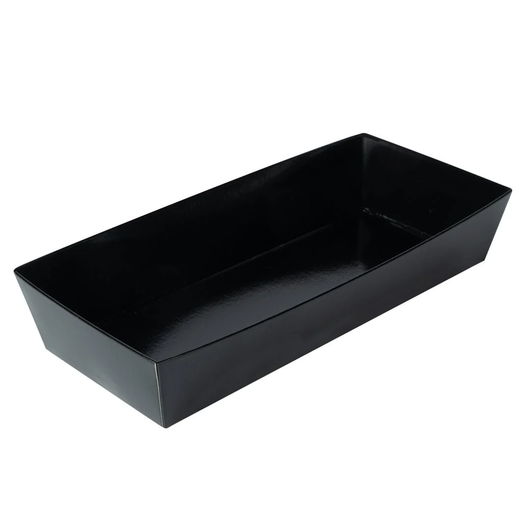 Containers, Sushi, 7 x 2.75 x 1.5 Inch, Paper, Black, Rectangular,1 - 100 COUNT
