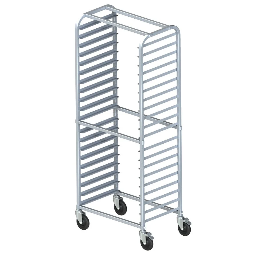 Rack, Sheet Pan, Side-Load, 20-Tier, 3 Inch Spacing, Aluminum, with Casters & 2 Brakes,1 - 1 EACH