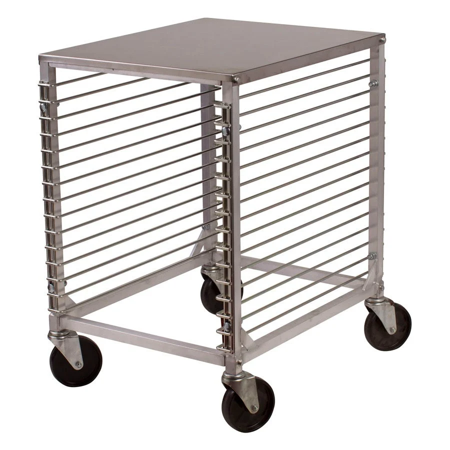 Rack, Sheet Pan, Half-Height, Aluminum, 15 Tier, Wire-Slide, with Work Surface,1 - 1 EACH