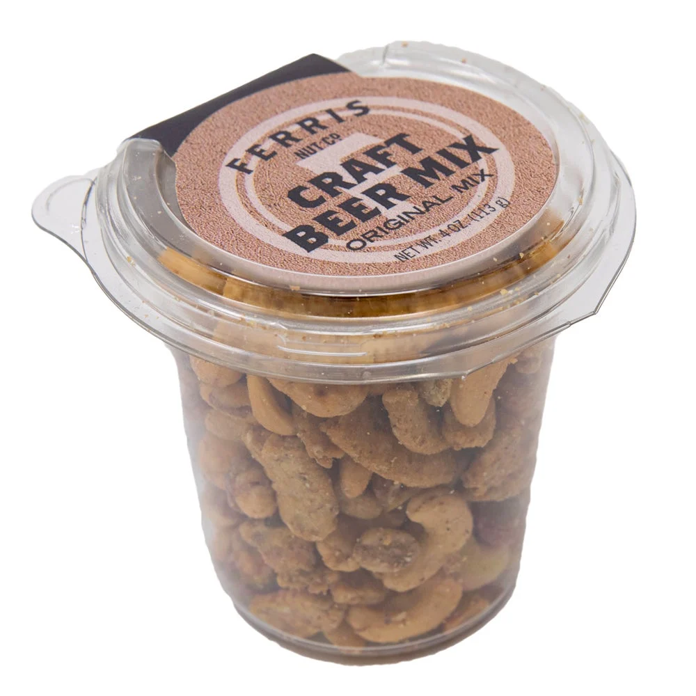 Snack Mix, Craft Beer, in Resealable Deli Cup,12 - 4 OUNCE