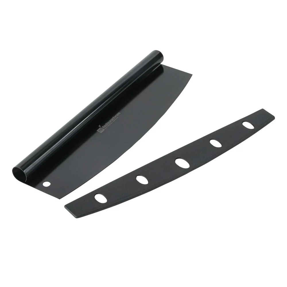 Cutter, Pizza, 14 Inch, Rocker, Stainless Steel, Black, 13.75 x 3.5 Inch, with Cover,1 - 1 EACH