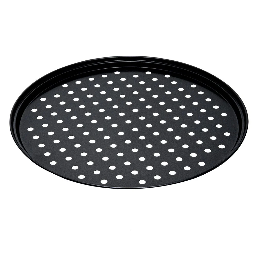 Pizza Disk, 13 Inch, Carbon Steel, Perforated,1 - 1 EACH