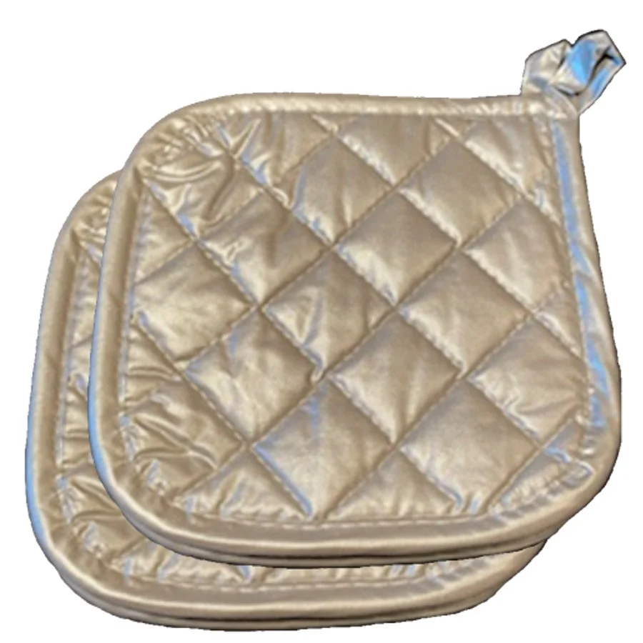 Holders, Pot, Silver, 7 x 7 Inch, Silicone,4 - 1 EACH