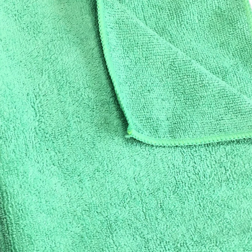 Cloths, Cleaning, Terry Microfiber, Green, 16 x 16 Inch,12 - 1 EACH