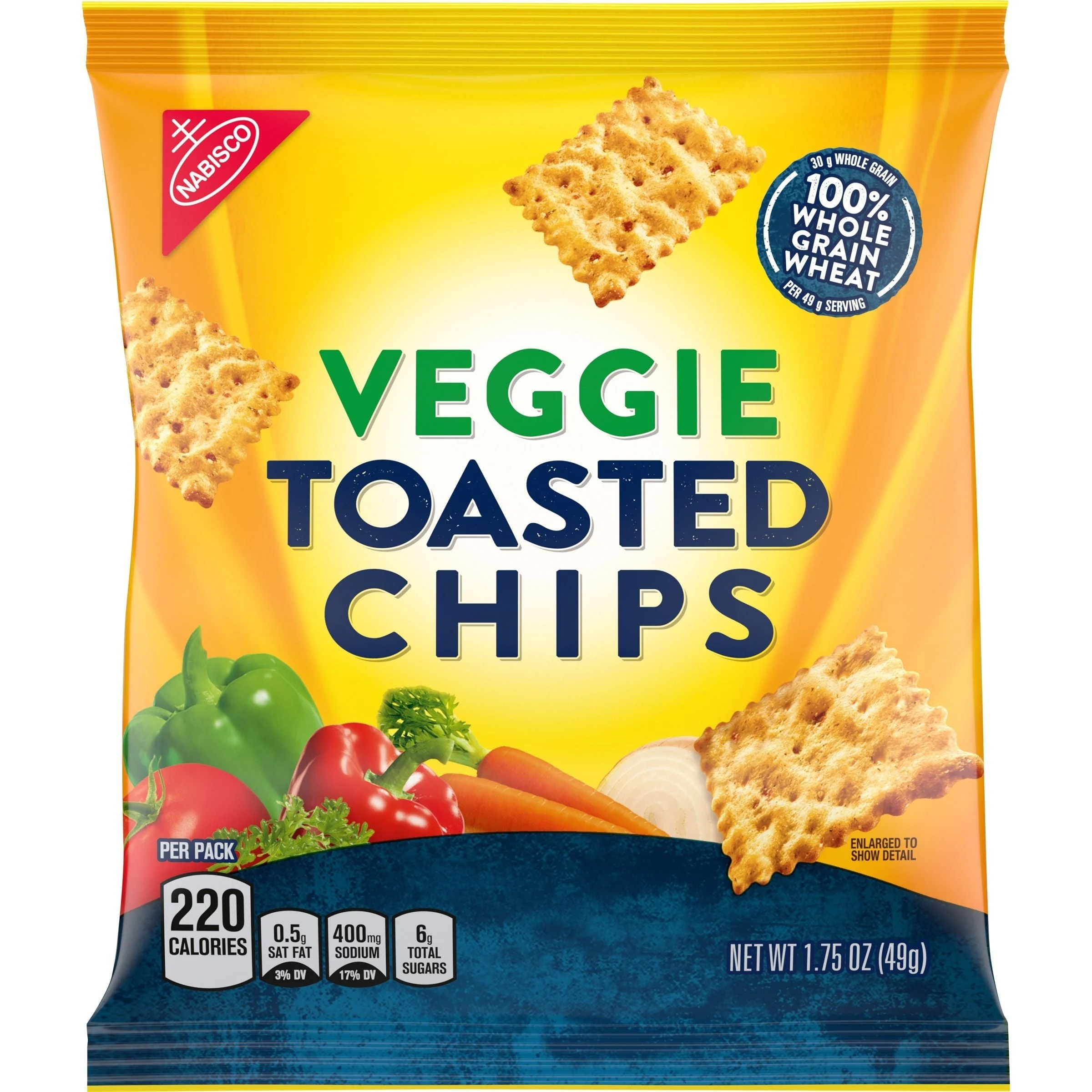 Crackers, Veggie Toasted,60 - 1.75 OUNCE