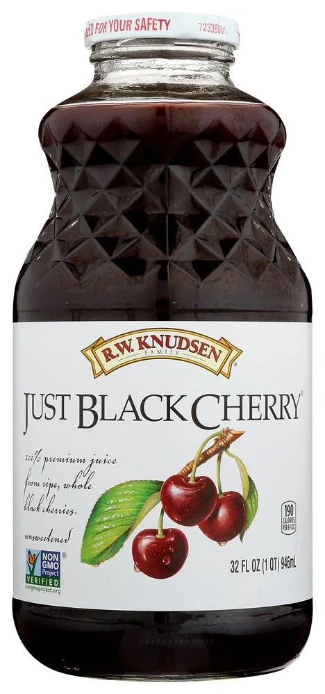 Juice, Black Cherry, 100%, Unsweetened, Shelf-Stable,6 - 32 FLUID
