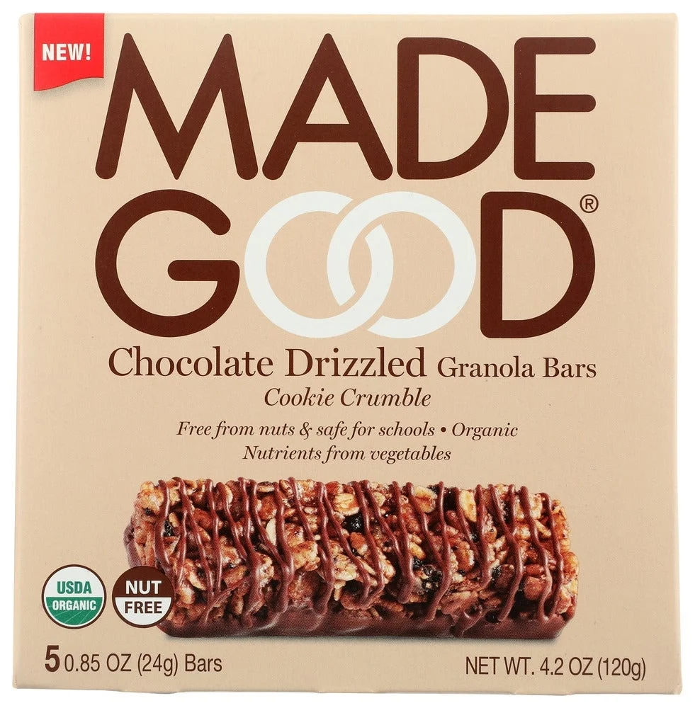 Bars, Granola, Chocolate-Drizzled Cookie Crumble,6 - 4.2 OUNCE