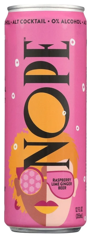 Soft Drink, Ginger Beer, Raspberry Lime, Single-Serve, Can,12 - 12 FLUID