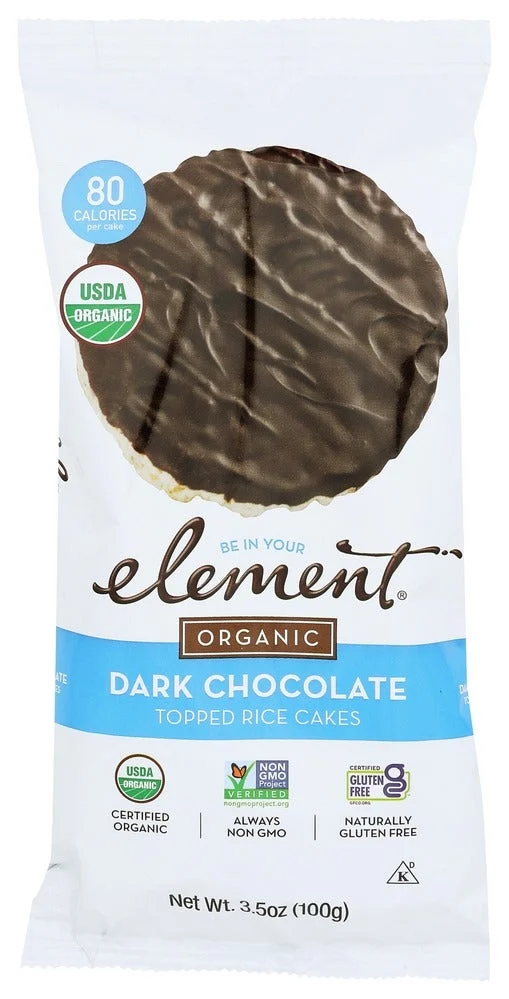 Rice Cakes, Dark Chocolate-Topped,6 - 3.5 OUNCE