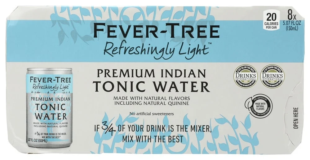 Soft Drink, Tonic Water, Light, Single-Serve, Can,24 - 5.07 FLUID