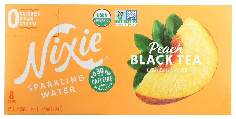 Water, Sparkling, Peach Black Tea,24 - 12 FLUID