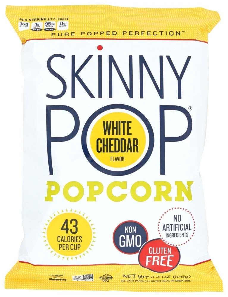 Popcorn, Ready-to-Eat, White Cheddar,12 - 4.4 OUNCE