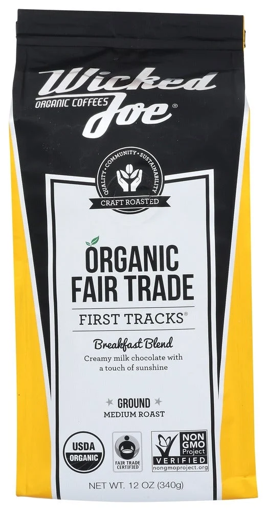 Coffee, Ground, Breakfast Blend, Medium Roast,6 - 12 OUNCE
