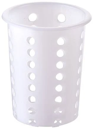Insert, Flatware Holder, Perforated, White, Plastic, fits 4 Inch Holder,1 - 1 EACH