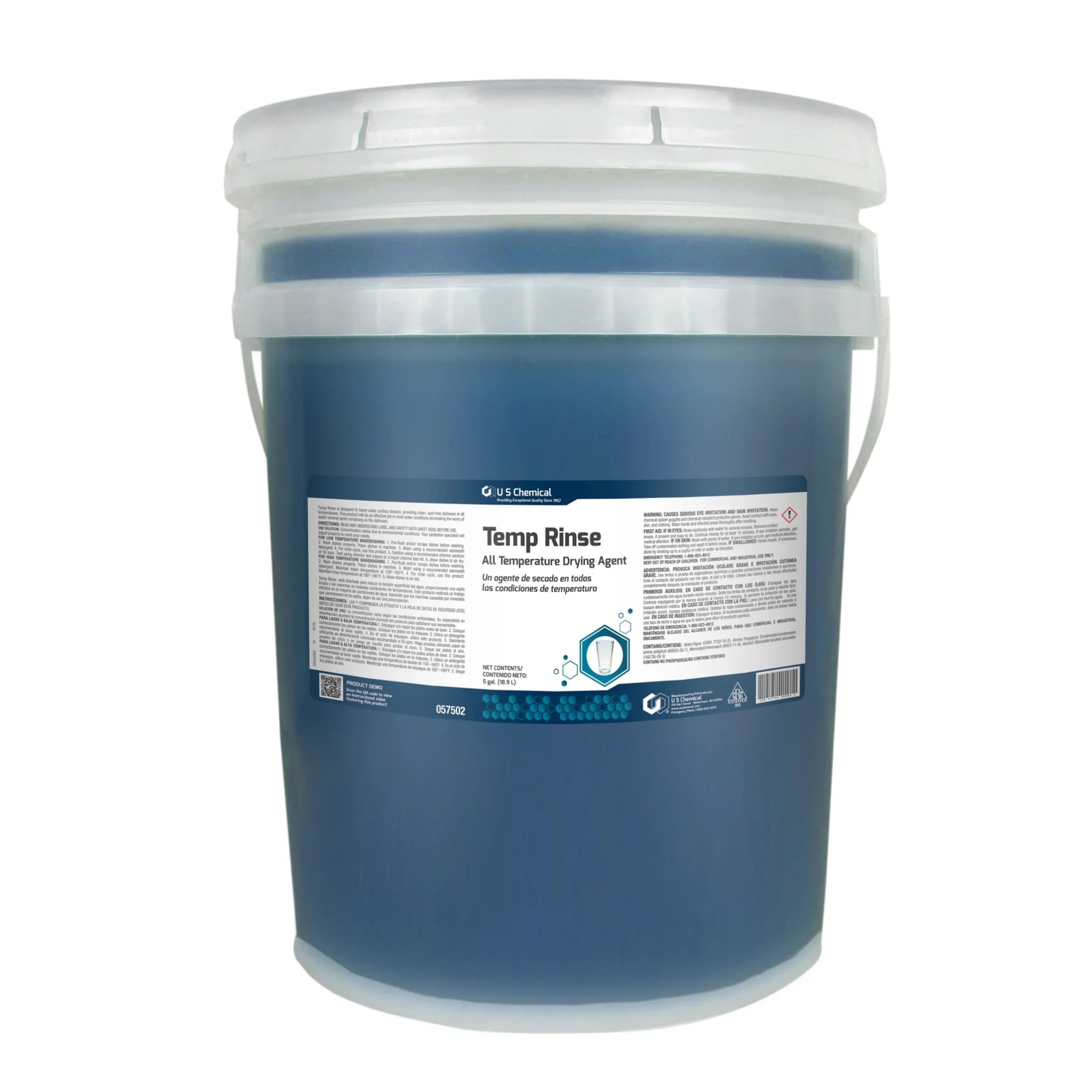 Rinse Aid, Dishmachine, All Temperature,1 - 5 GALLON