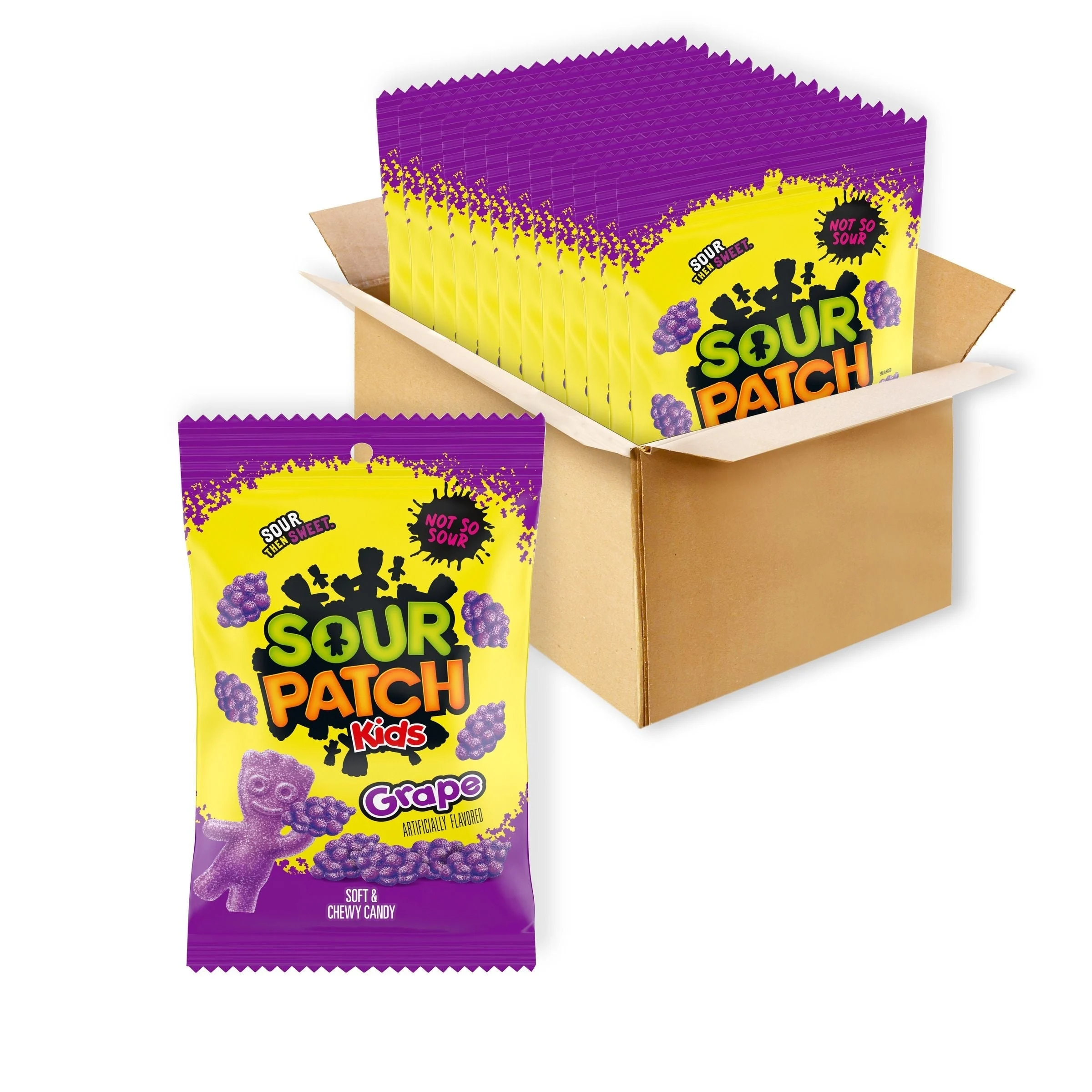Candy, Sweet & Sour, Grape,12 - 8.02 OUNCE