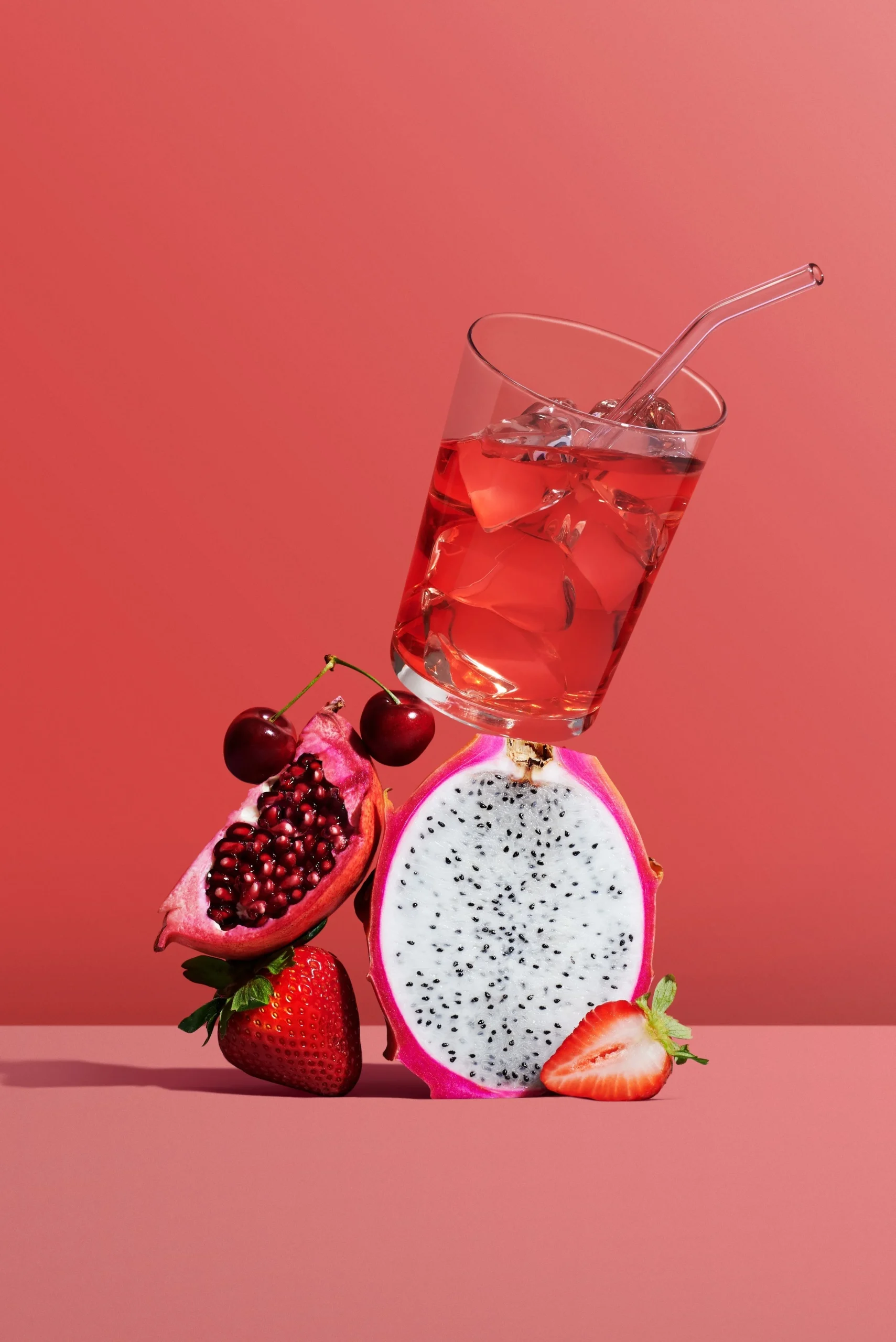 Drink Concentrate, Strawberry Dragonfruit, 8.5 to 1 Ratio,12 - 32 FLUID