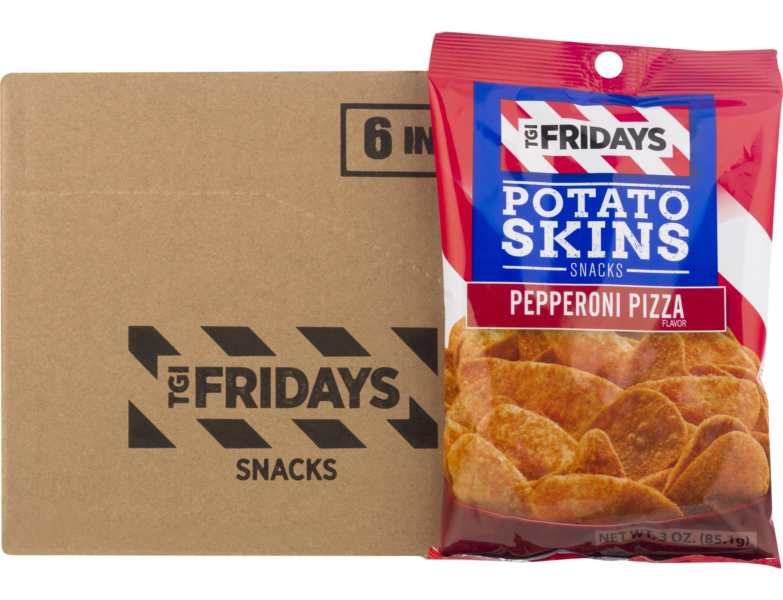 Snacks, Potato Skin, Pepperoni Pizza,6 - 3 OUNCE