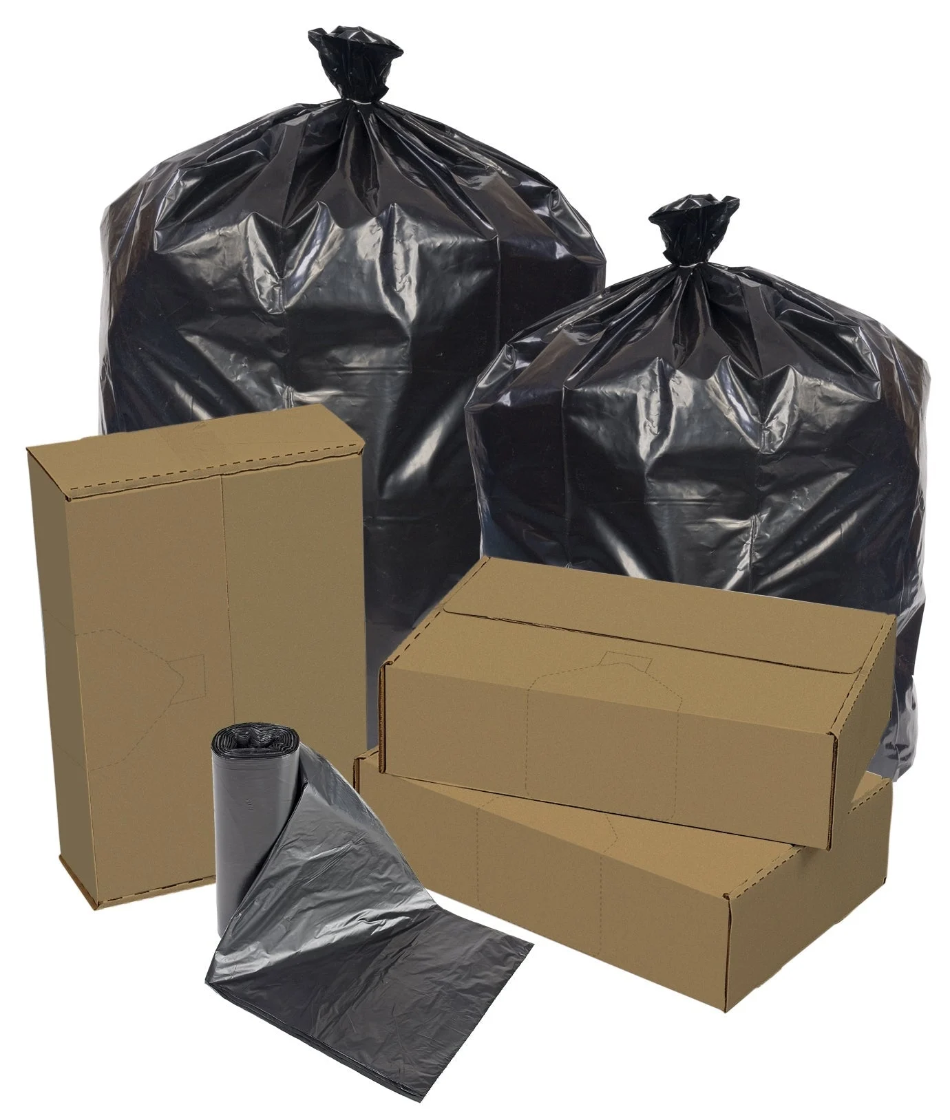 Liners, Can, 33 x 39 Inch, Black, 1.2Mil, 33 Gallon,6 - 25 COUNT