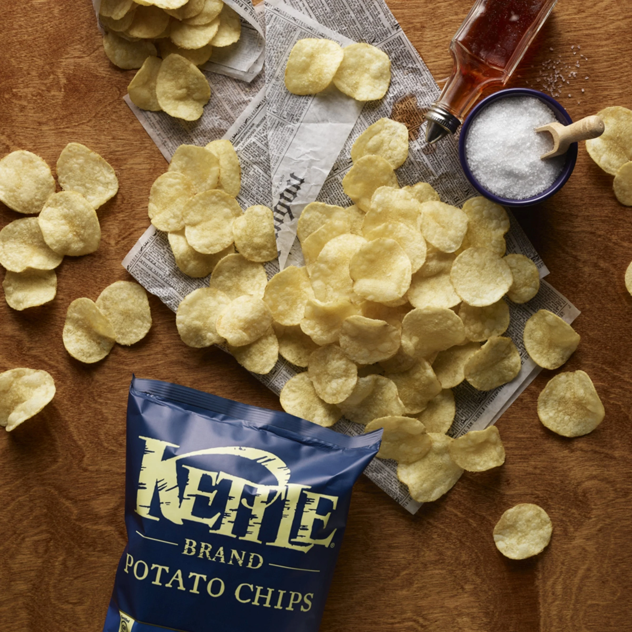 Chips, Potato, Kettle, Salt & Vinegar,24 - 2 OUNCE