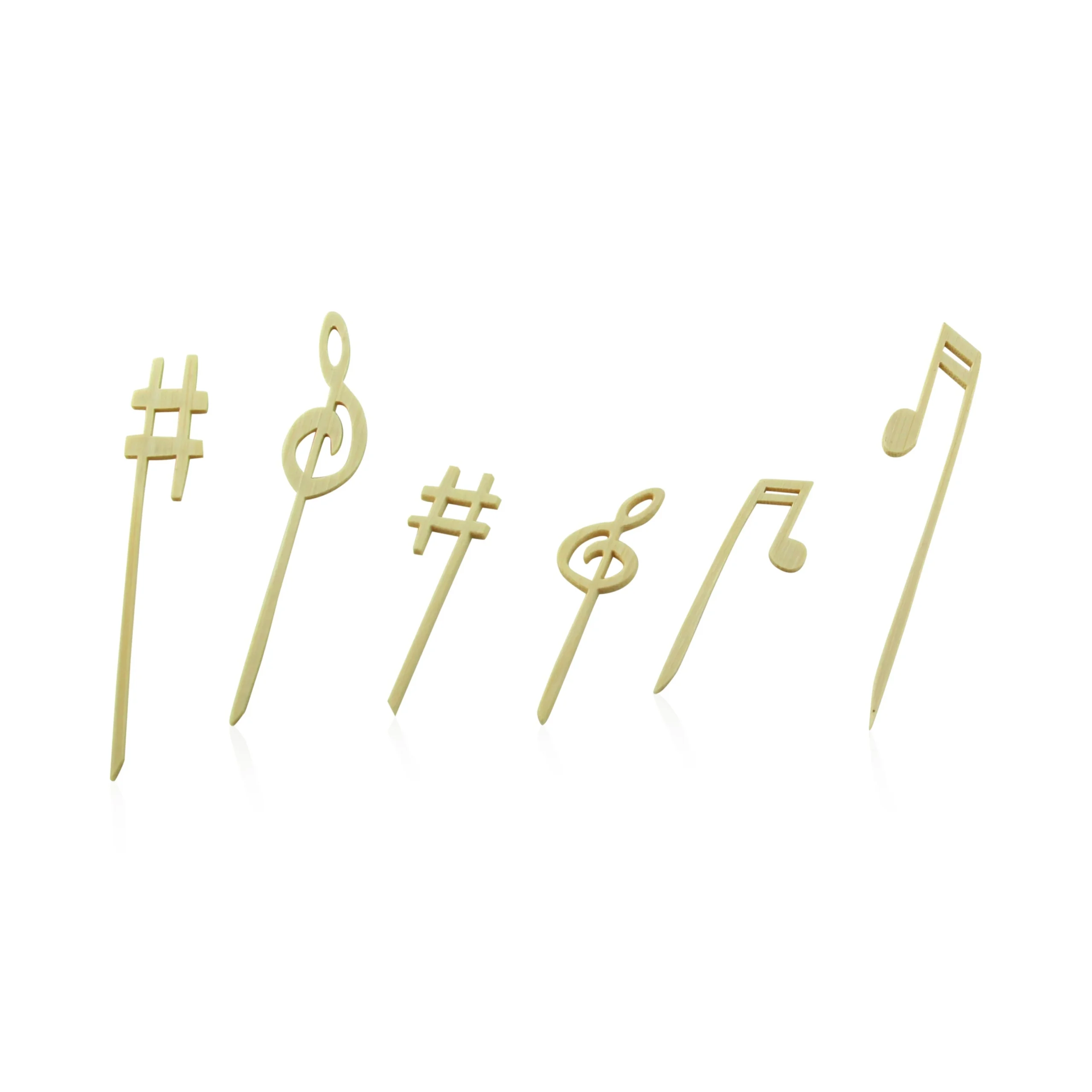 Picks, Music, 4.75 Inch, Bamboo, Natural, Assorted, 4.75 Linear Inch,10 - 100 COUNT