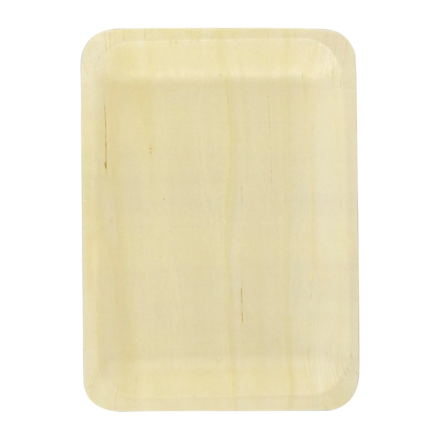 Trays, 10.4 x 8.4 x 0.8 Inch, Wooden, Natural, Rectangular, Biodegradeable,20 - 10 COUNT