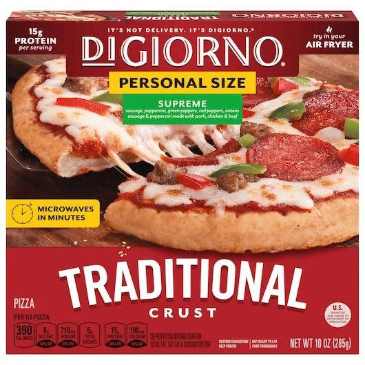 Pizza, Traditional Crust, Supreme,10 - 10 OUNCE