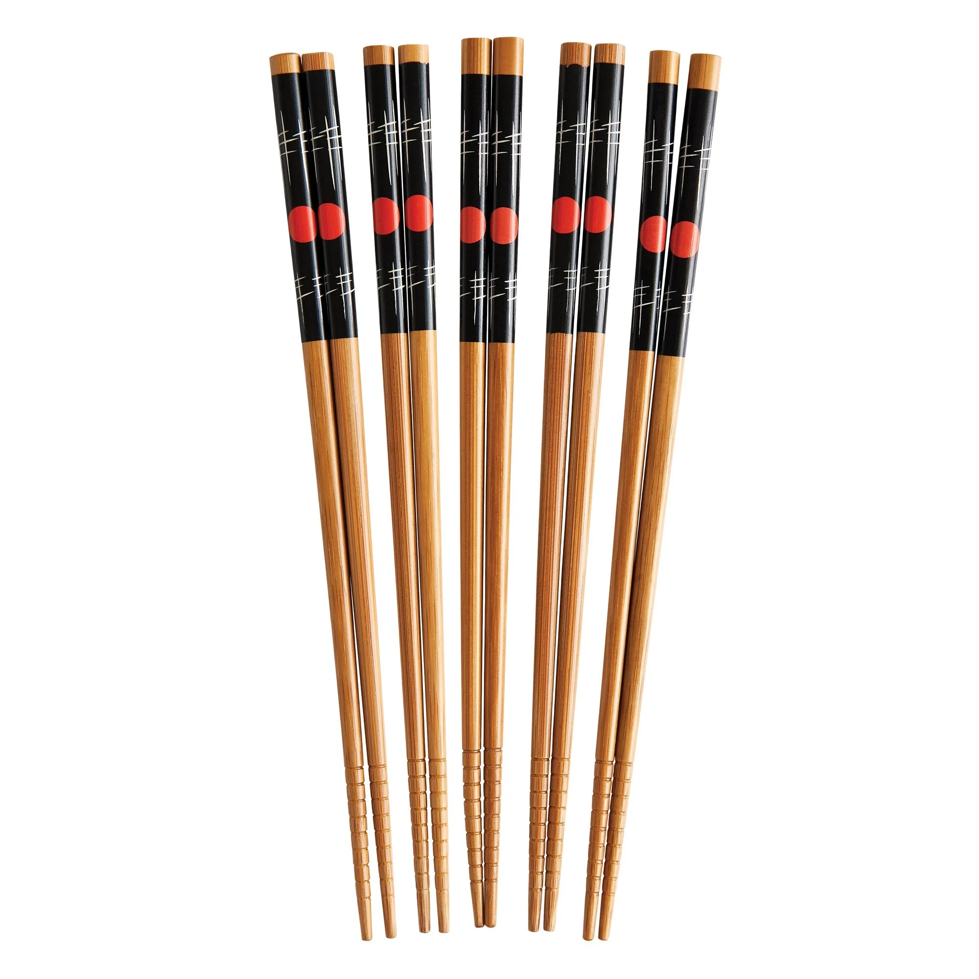 Chopsticks, Bamboo, Decorative Handle, Reusable,6 - 10 COUNT