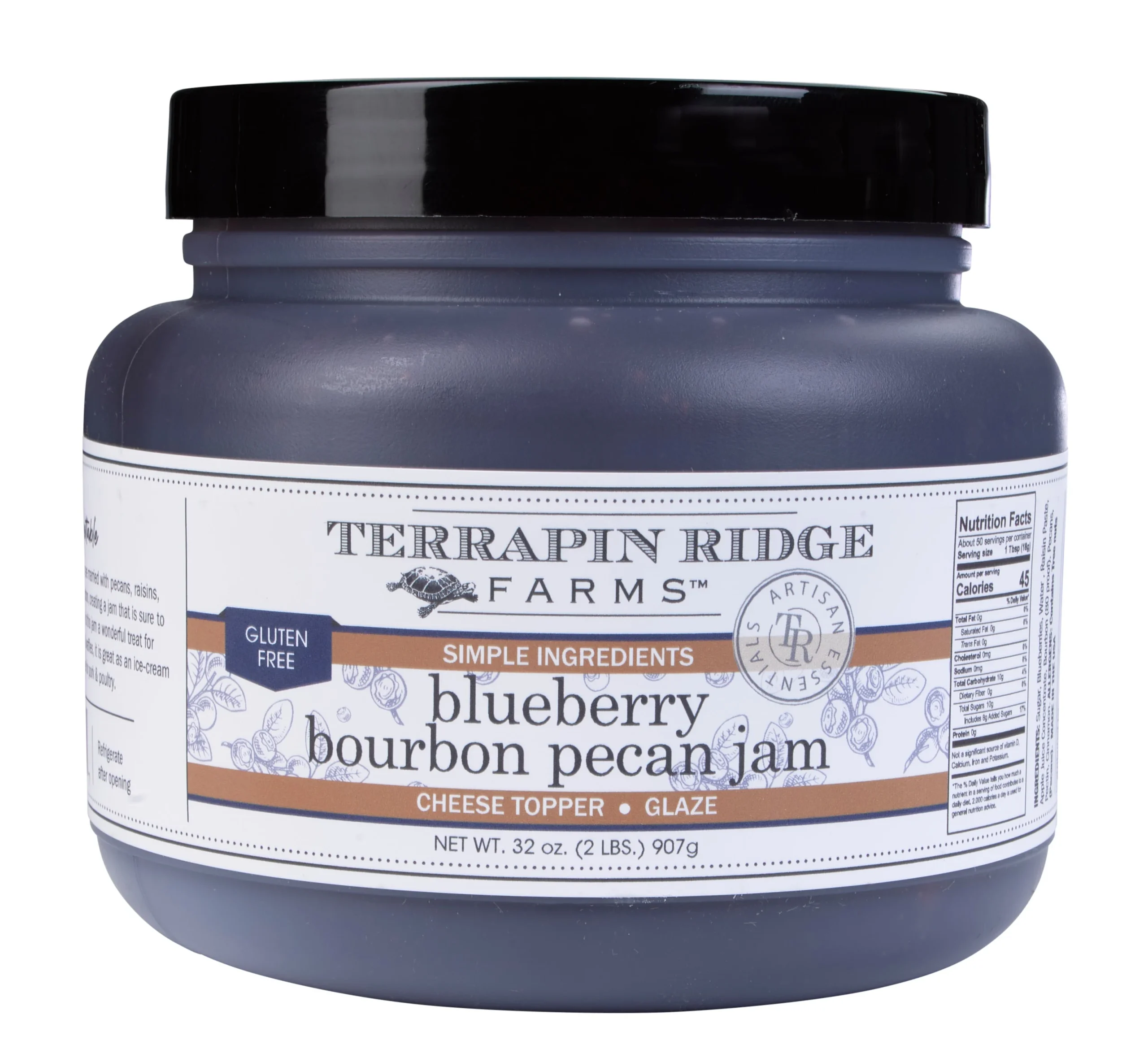 Jam, Blueberry Bourbon Pecan,4 - 32 OUNCE