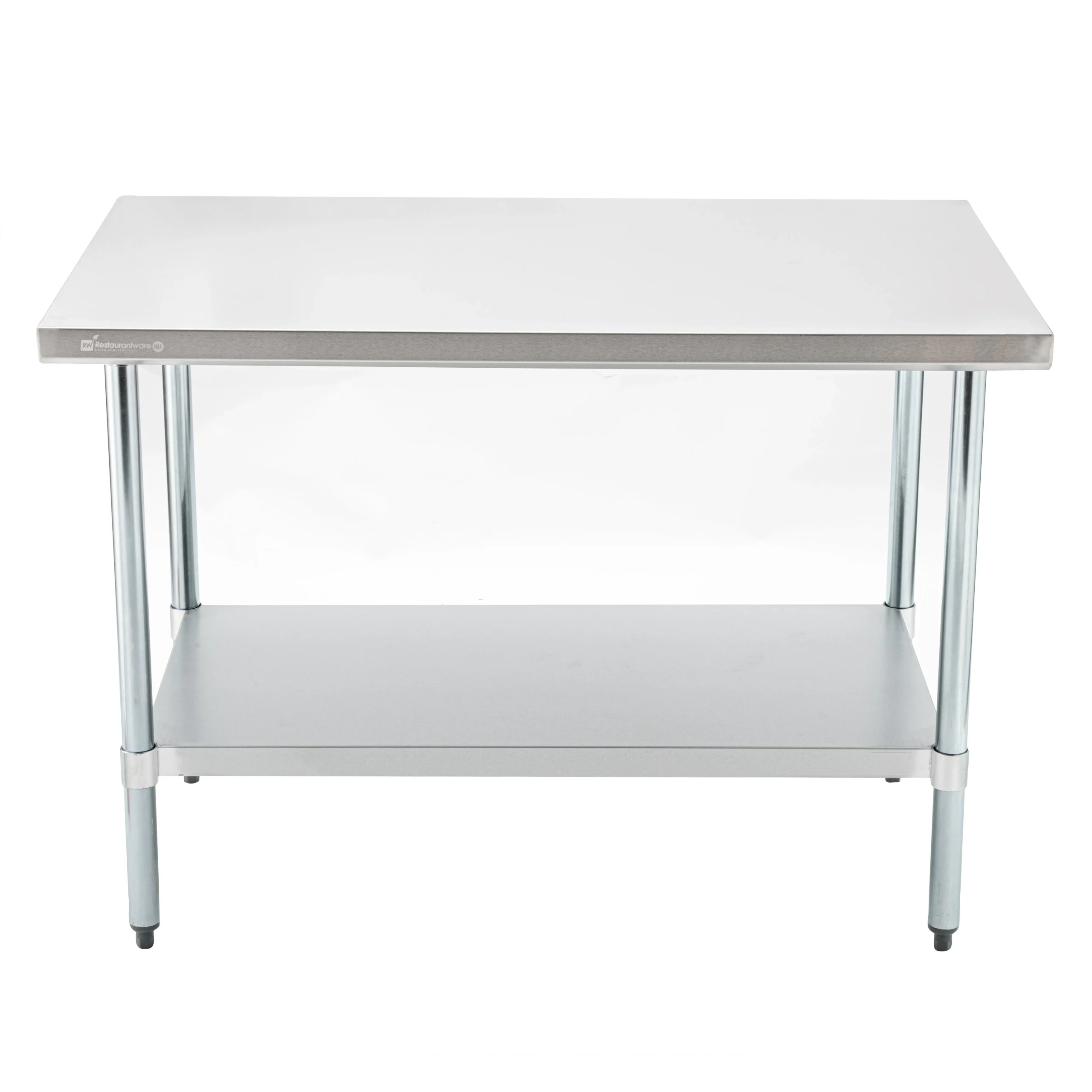 Table, Work, Kitchen Tek 30 x 48 Inch, Stainless Steel, Heavy Duty 18 Gauge, Galvanized Legs, Undershelf,1 - 1 EACH