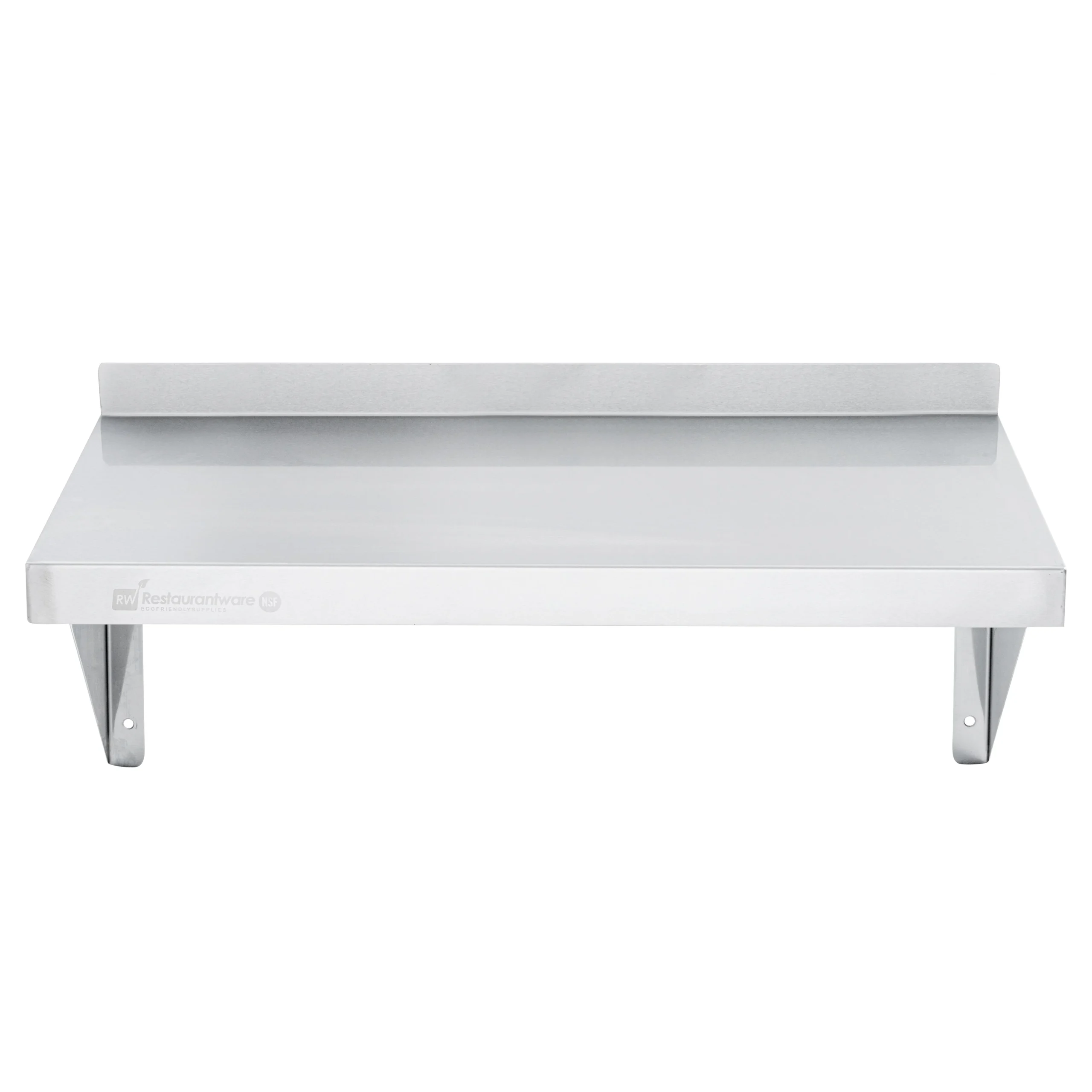 Shelf, Wall, 12 x 24 Inch, Solid, Heavy Duty Stainless Steel,1 - 1 EACH