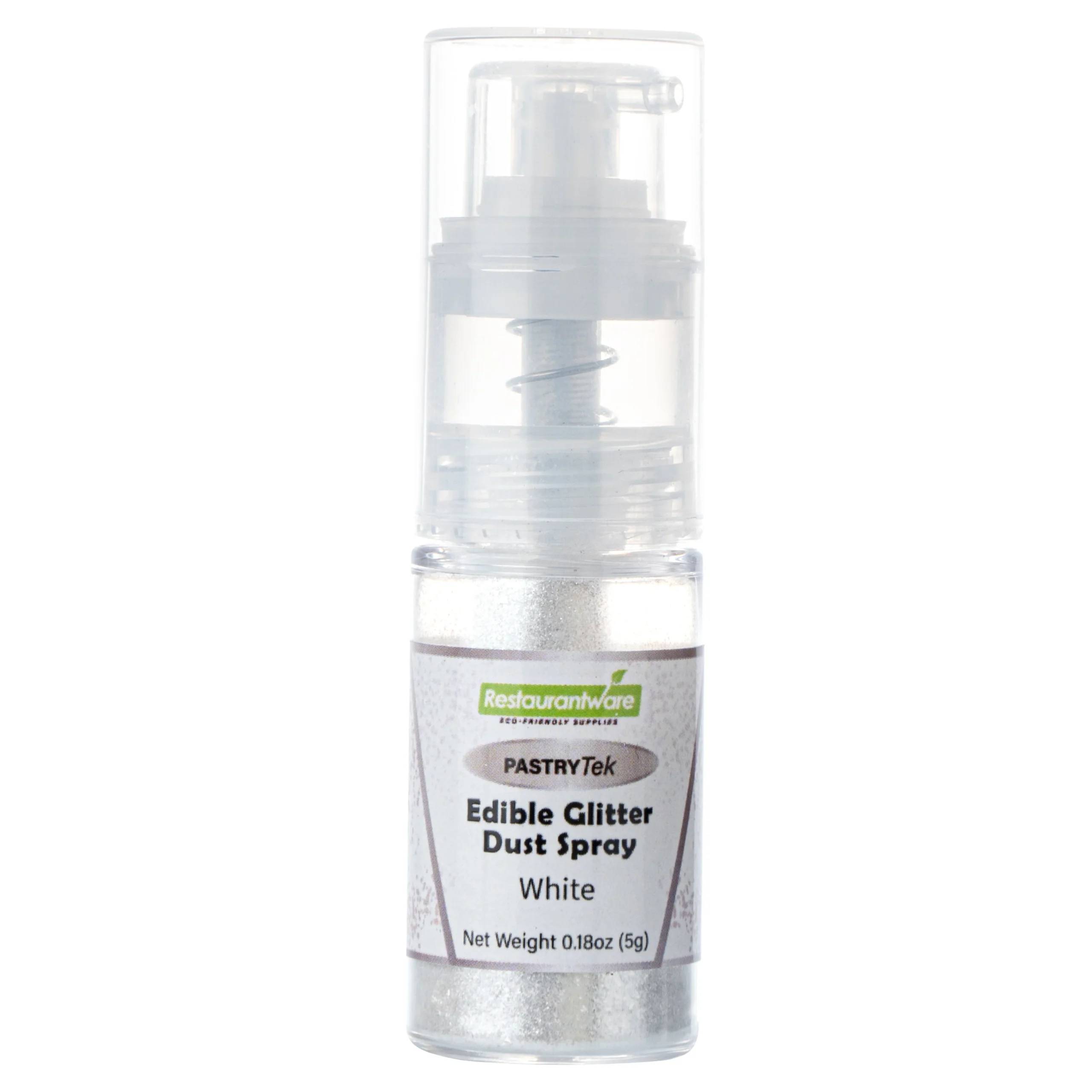 Spray, Edible Glitter Dust, Pastry Tek, White,1 - 1 EACH