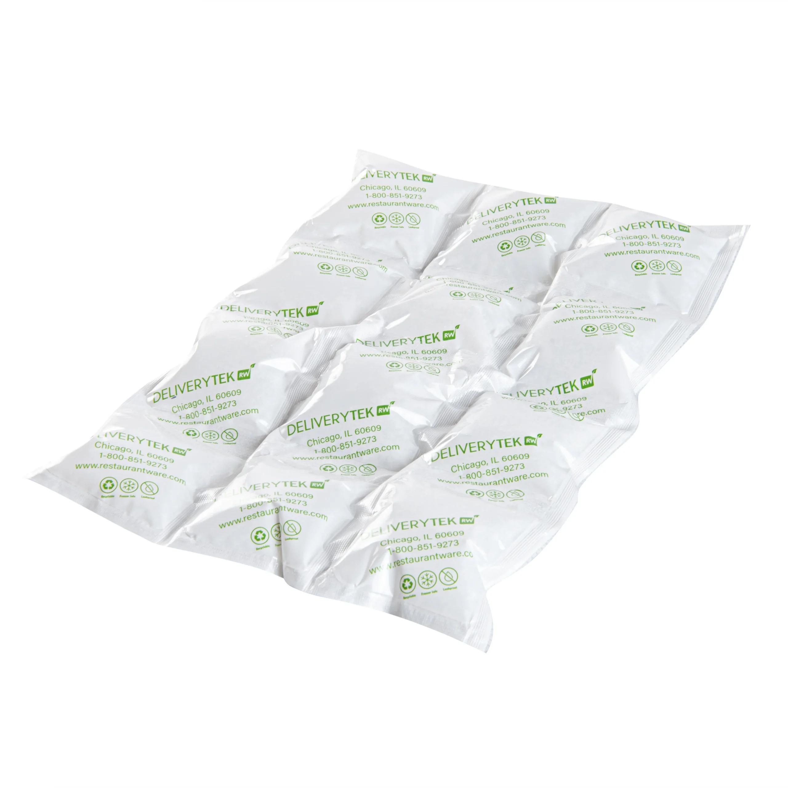 Ice Pack, Shipping, Delivery Tek, Plastic, 3 x 4 Cells, 11.5 x 7.75 Inch,10 - 1 EACH