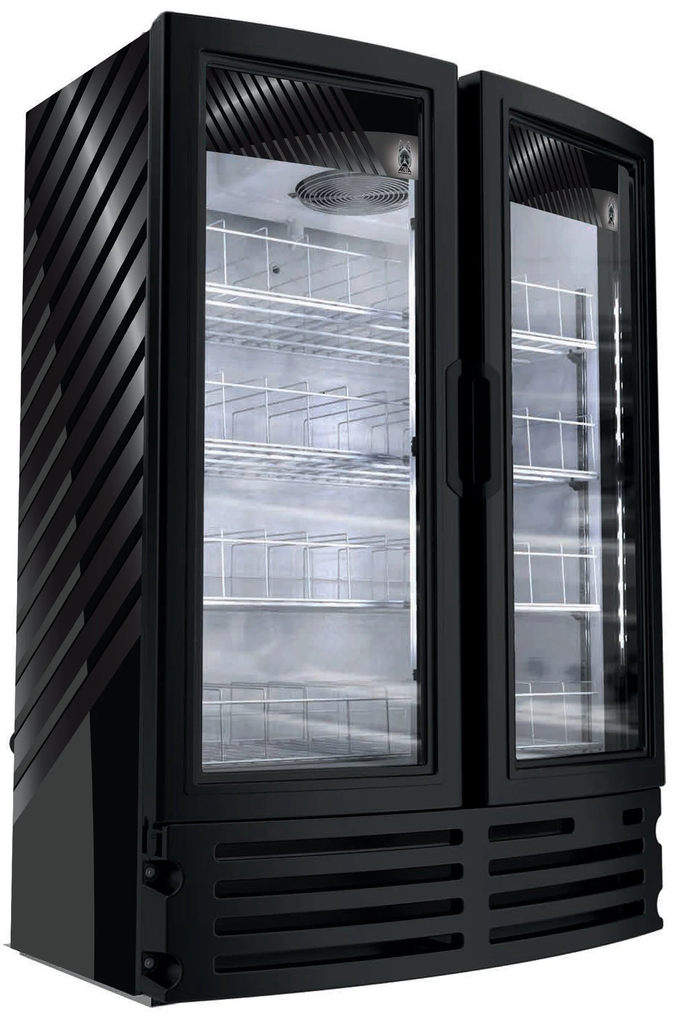 Cooler, Merchandiser, Curved Glass, 2-Drawer,1 - 1 EACH