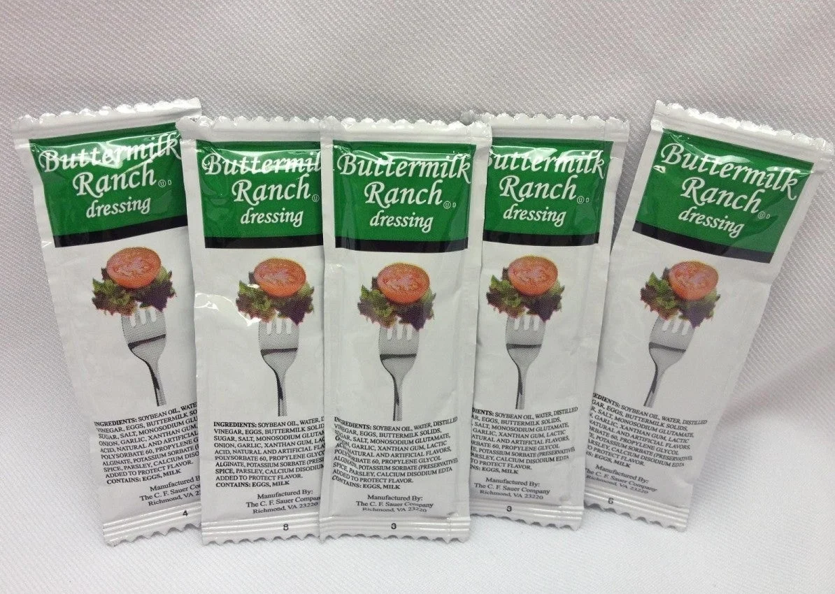 Dressing, Buttermilk Ranch, Packets,200 - 12 Gram Avg