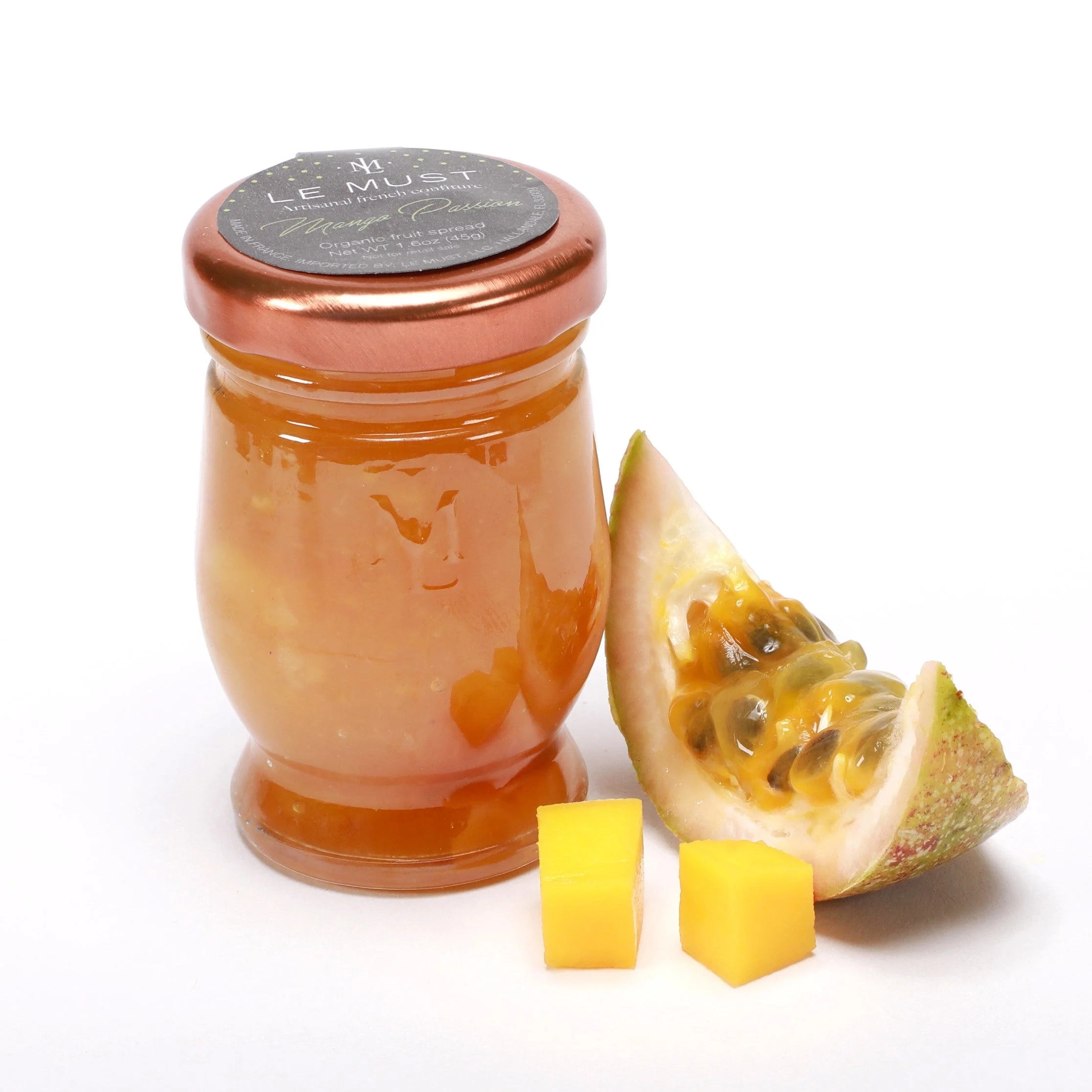 Preserves, Mango & Passion Fruit, Room Service Glass Jars,48 - 1.6 OUNCE