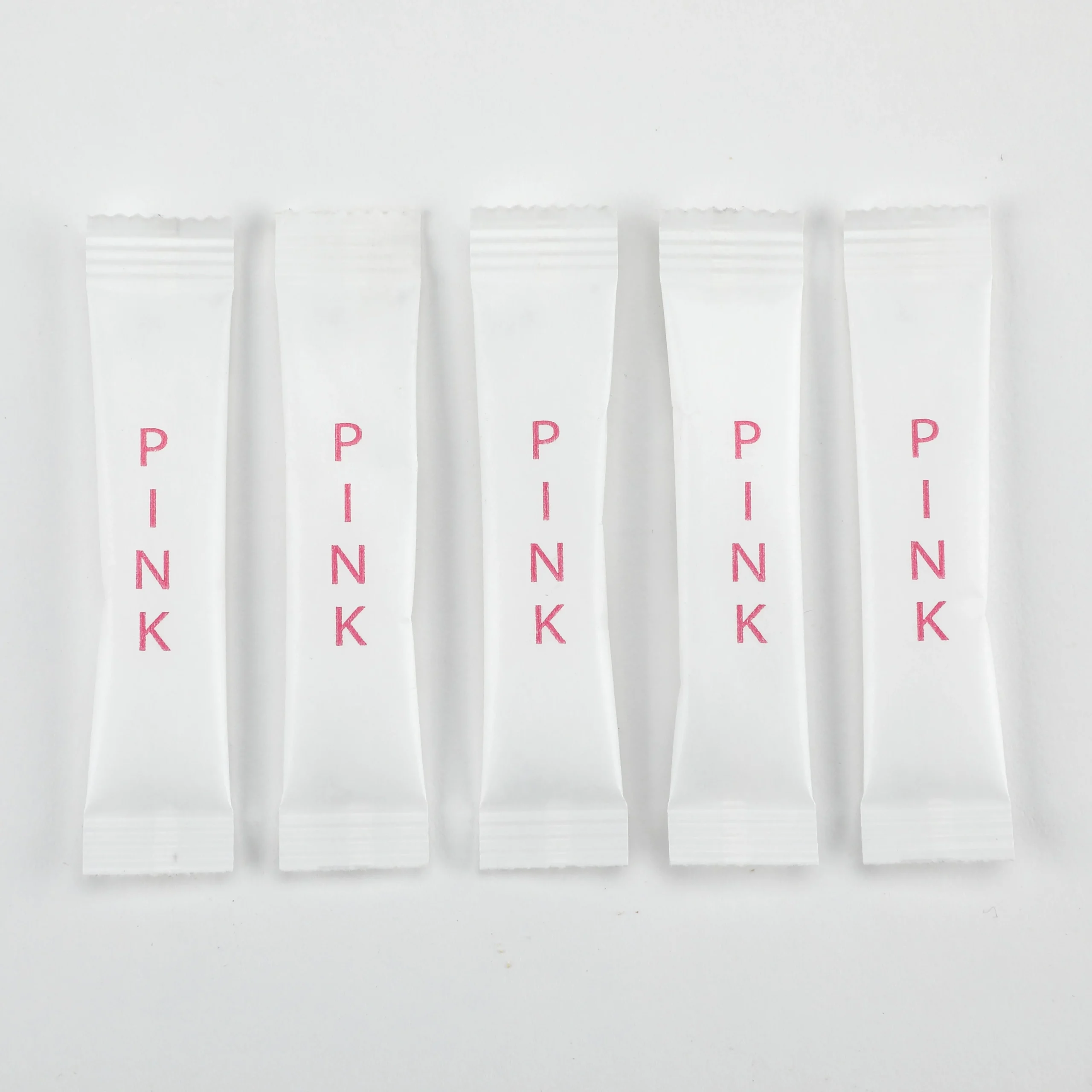 Sweeteners, Saccharin, Stick Packets, Pink,1000 - 1 Gram Avg