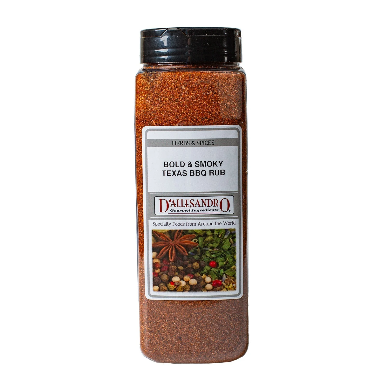 Seasoning Rub, Barbecue, Texas, Bold & Smoky,1 - 22 OUNCE
