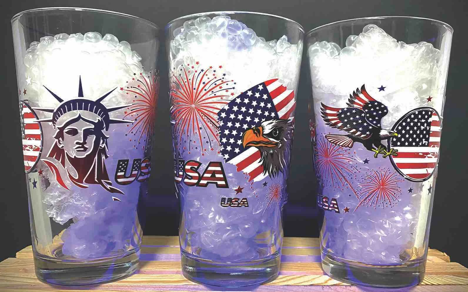 Glasses, Mixing, 4th of July, 16 Ounce,24 - 1 EACH