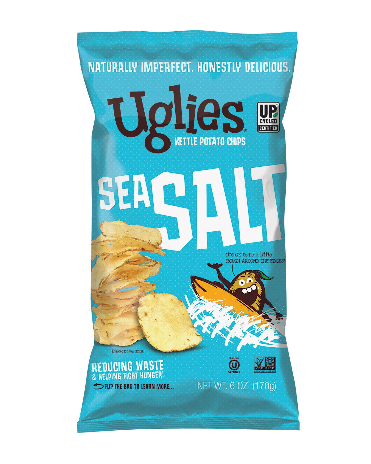 Chips, Potato, Kettle, Sea Salt,12 - 6 OUNCE