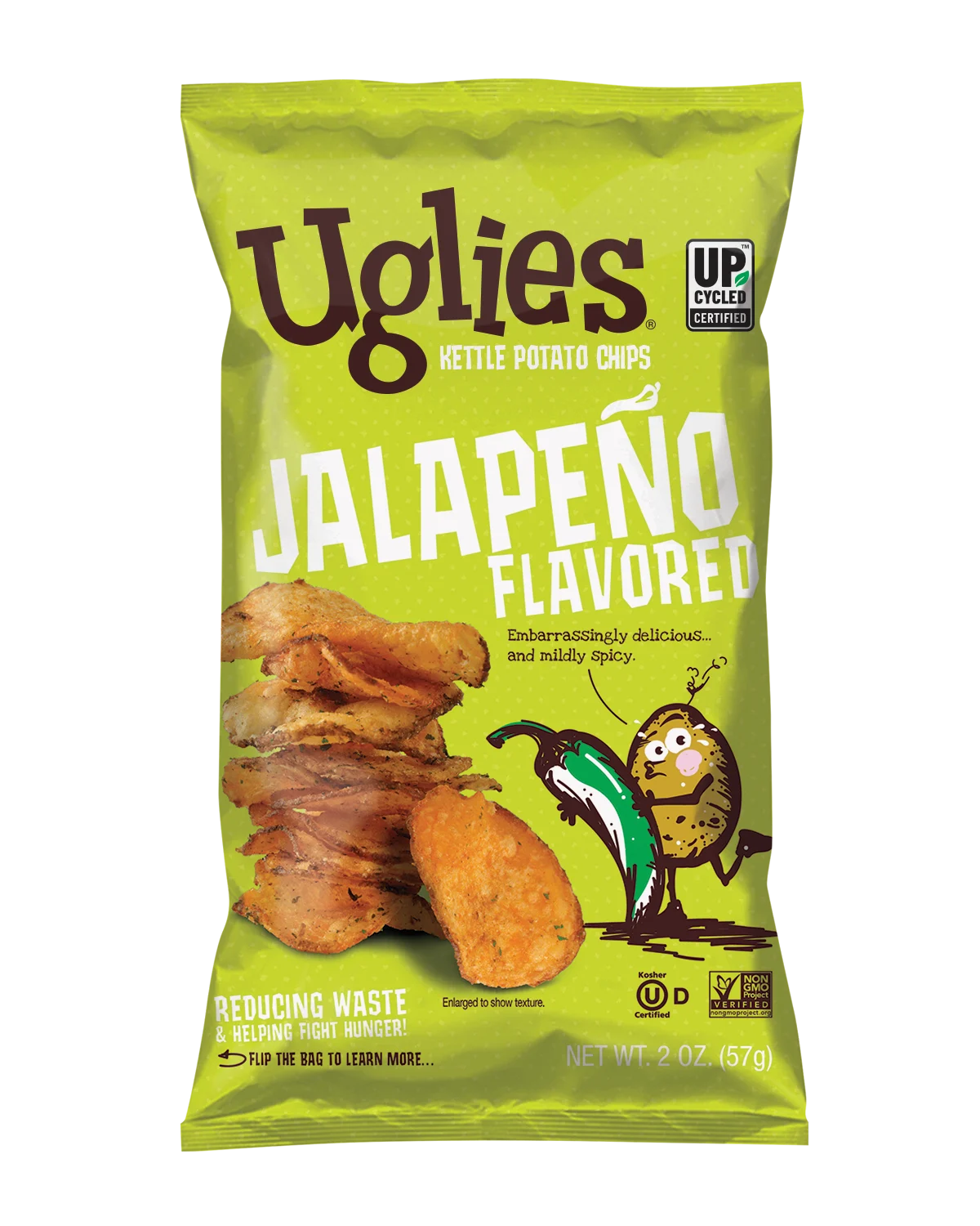 Chips, Potato, Kettle-Cooked, Jalapeno,24 - 2 OUNCE