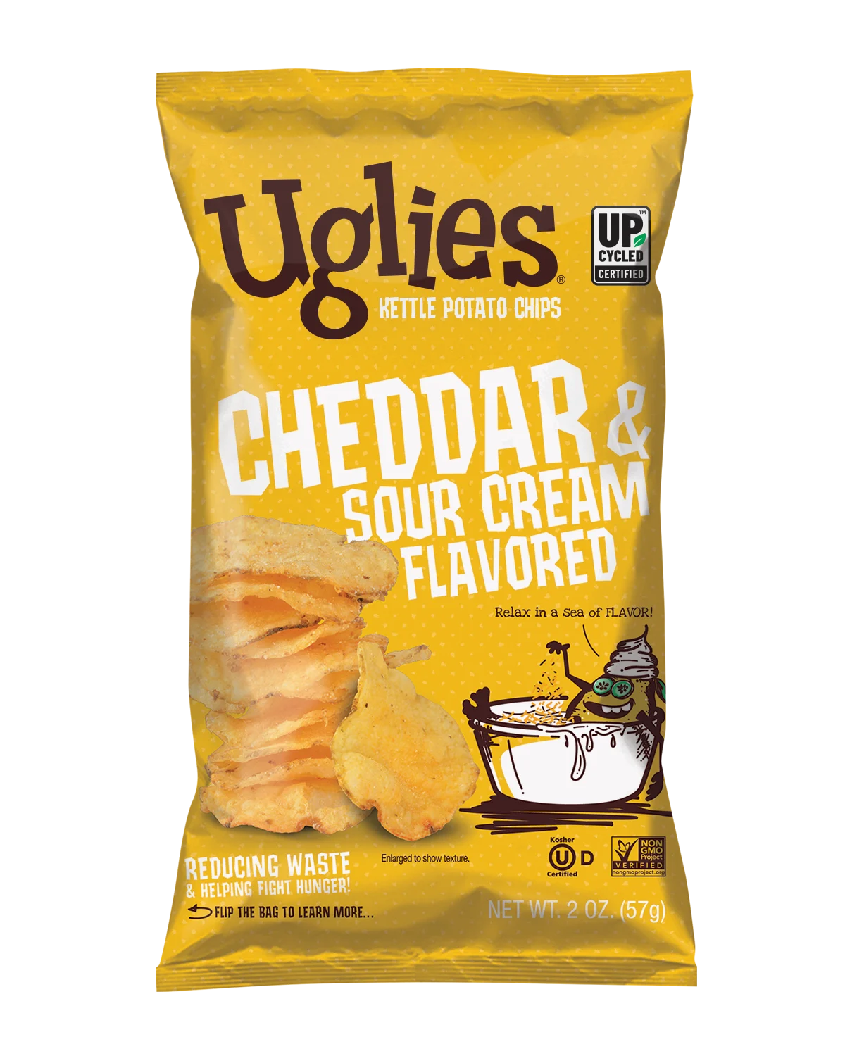 Chips, Potato, Kettle-Cooked, Cheddar & Sour Cream,24 - 2 OUNCE