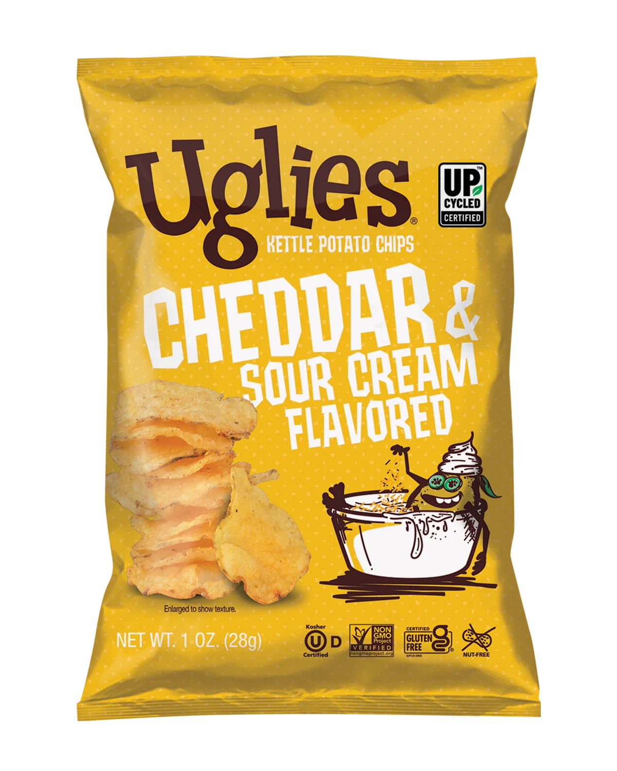 Chips, Potato, Kettle-Cooked, Cheddar & Sour Cream,32 - 1 OUNCE