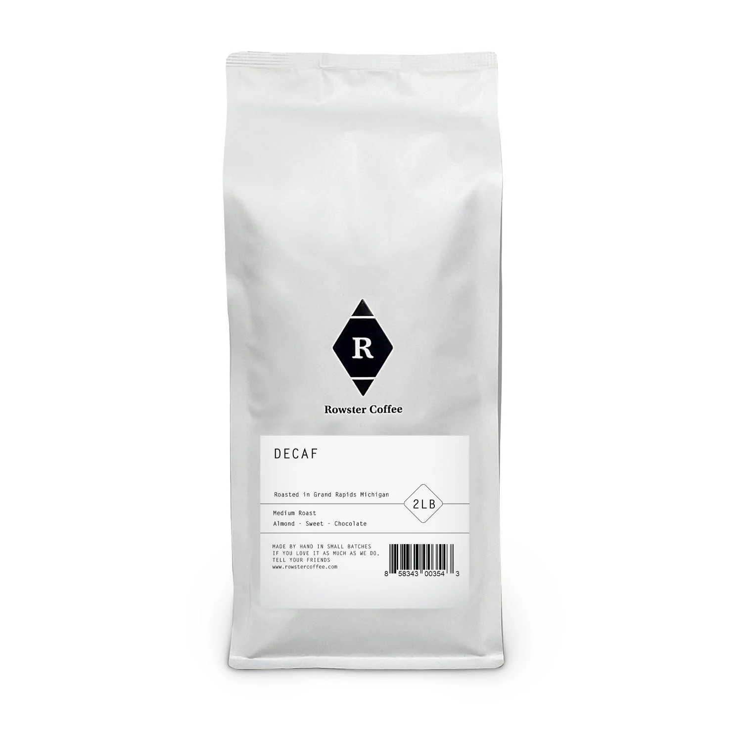 Coffee, Whole Bean, Decaffeinated,4 - 2 POUND