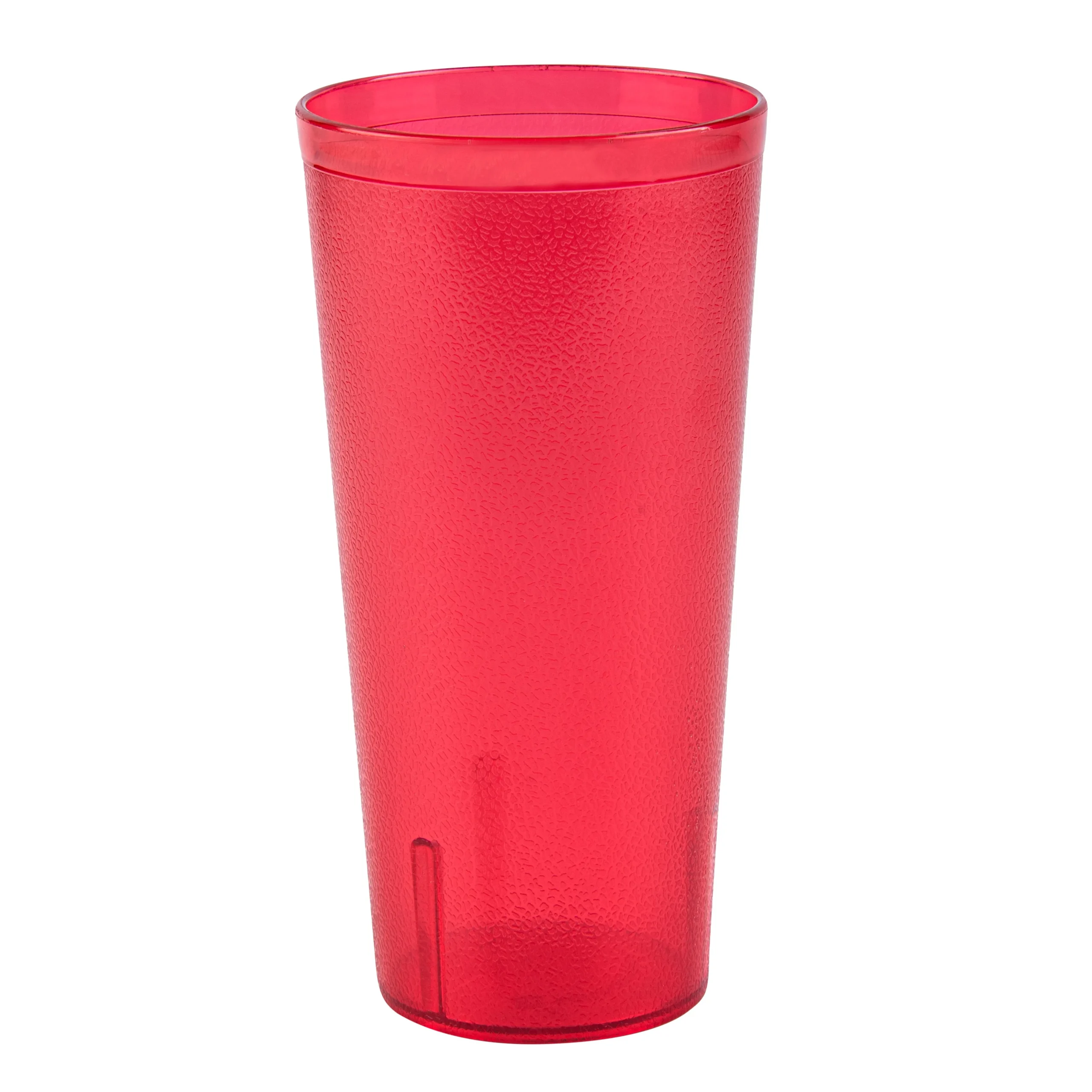 Tumblers, Plastic, Bev Tek, Red 24 Ounce, SAN, Pebbled, 3.50 x 3.50 x 7 Inch,10 - 1 EACH