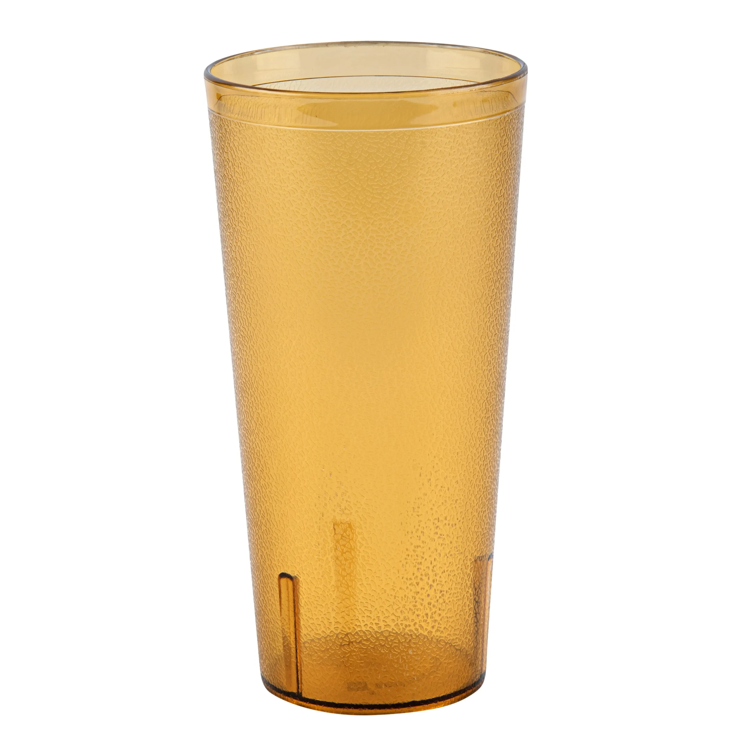 Tumblers, Plastic, Bev Tek, Amber 24 Ounce, SAN, Pebbled, 3.50 x 3.50 x 7 Inch,10 - 1 EACH
